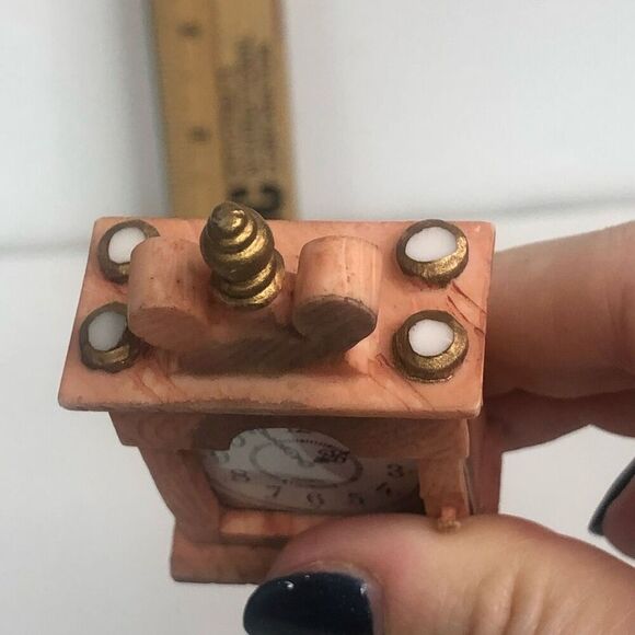 cherished teddies nutcracker suite grandfather clock as is missing door and tops - Picture 2 of 5